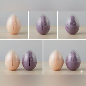 Purple and Cream Egg-Shaped make up brand new